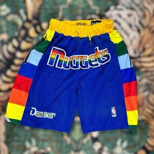 Just Don x Denver Nuggets 1991-92 Throwback Basketball Shorts USA Made Medium